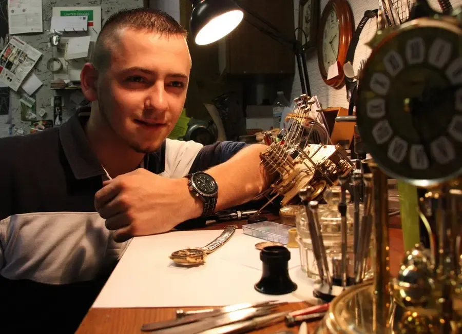 Joris lors de son apprentissage